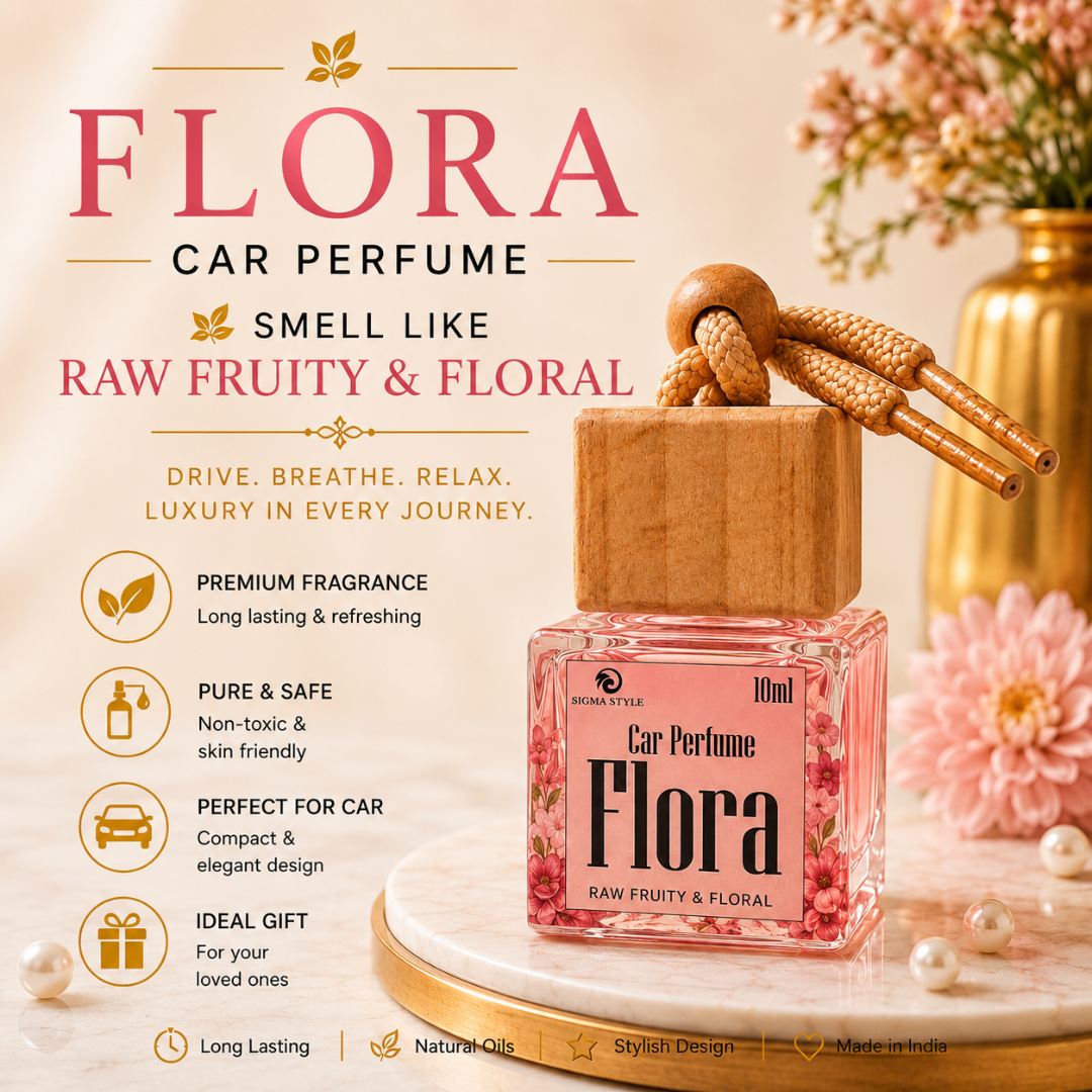 Flora Car Perfume | Raw Fruity & Floral