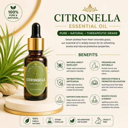 Citronella Essential Oil | Refreshing & Protective