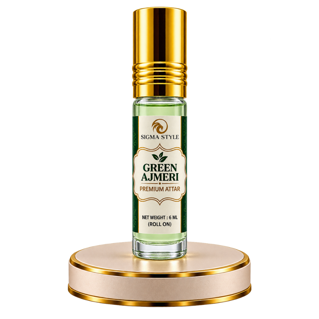 Green Ajmeri Premium Attar | Alcohol-Free Roll-On