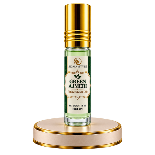 Green Ajmeri Premium Attar | Alcohol-Free Roll-On