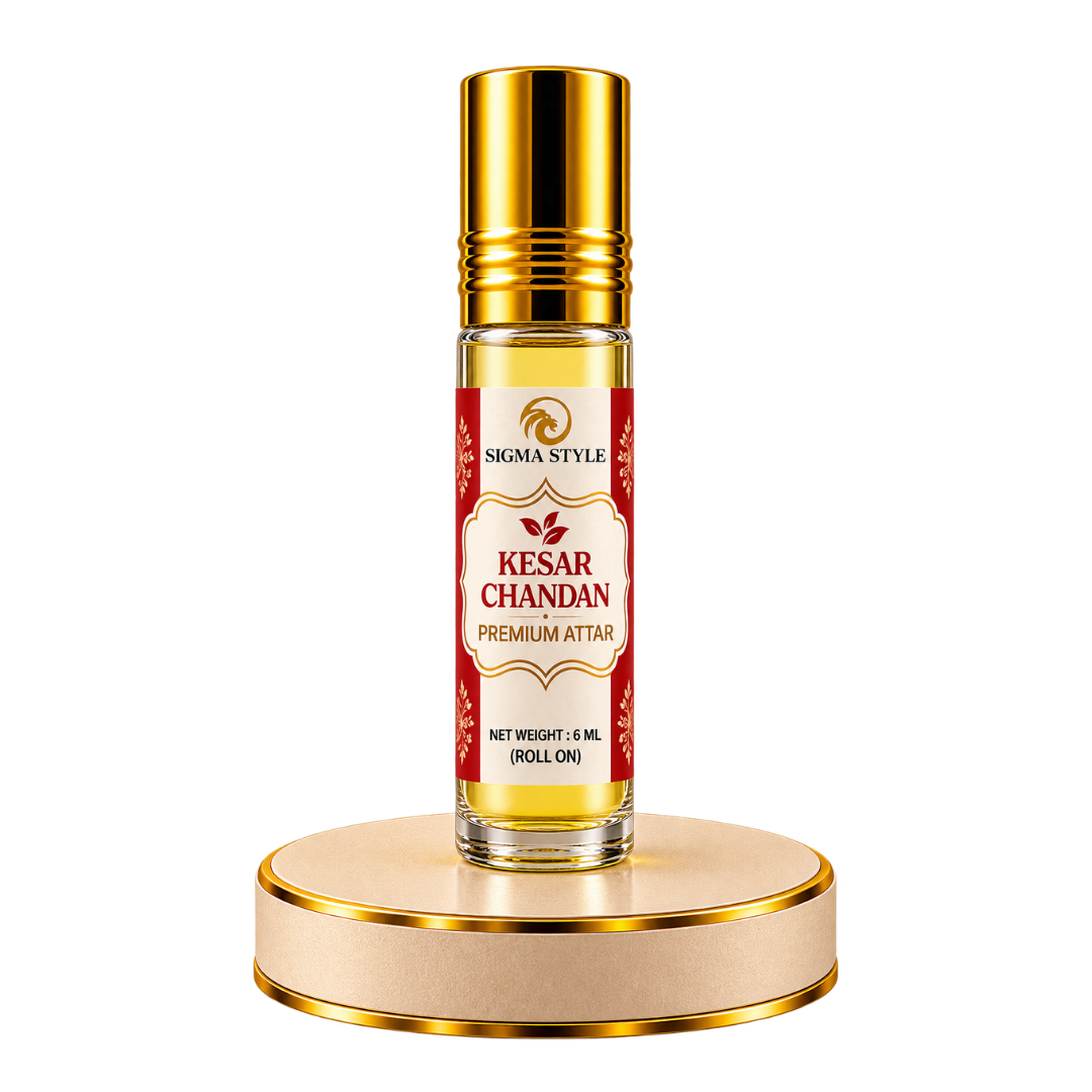 Kesar Chandan Premium Attar | Alcohol-Free Roll-On
